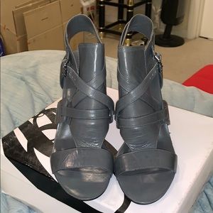 Grey Gladiator Style Sandals